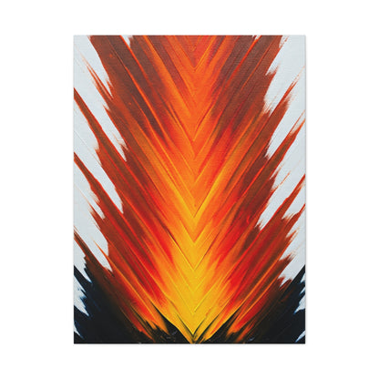 Vertical Fire Burst Abstract Wall Art & Canvas Prints