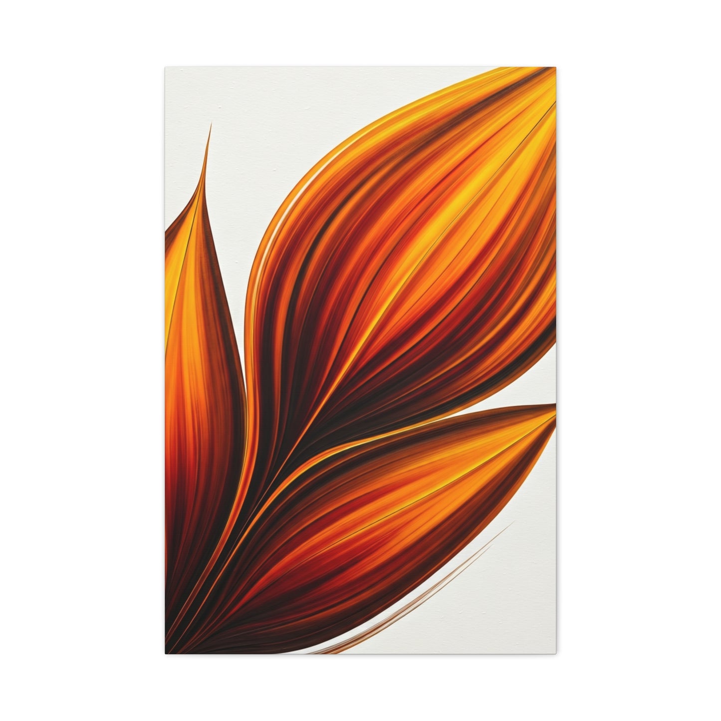 Golden Ember Bloom Abstract Wall Art & Canvas Prints