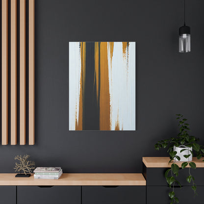 Vertical Gold and Black Abstract Wall Art & Canvas Prints