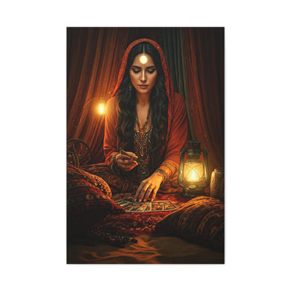 Bohemian Tarot Reader by Lantern Light Wall Art & Canvas Prints