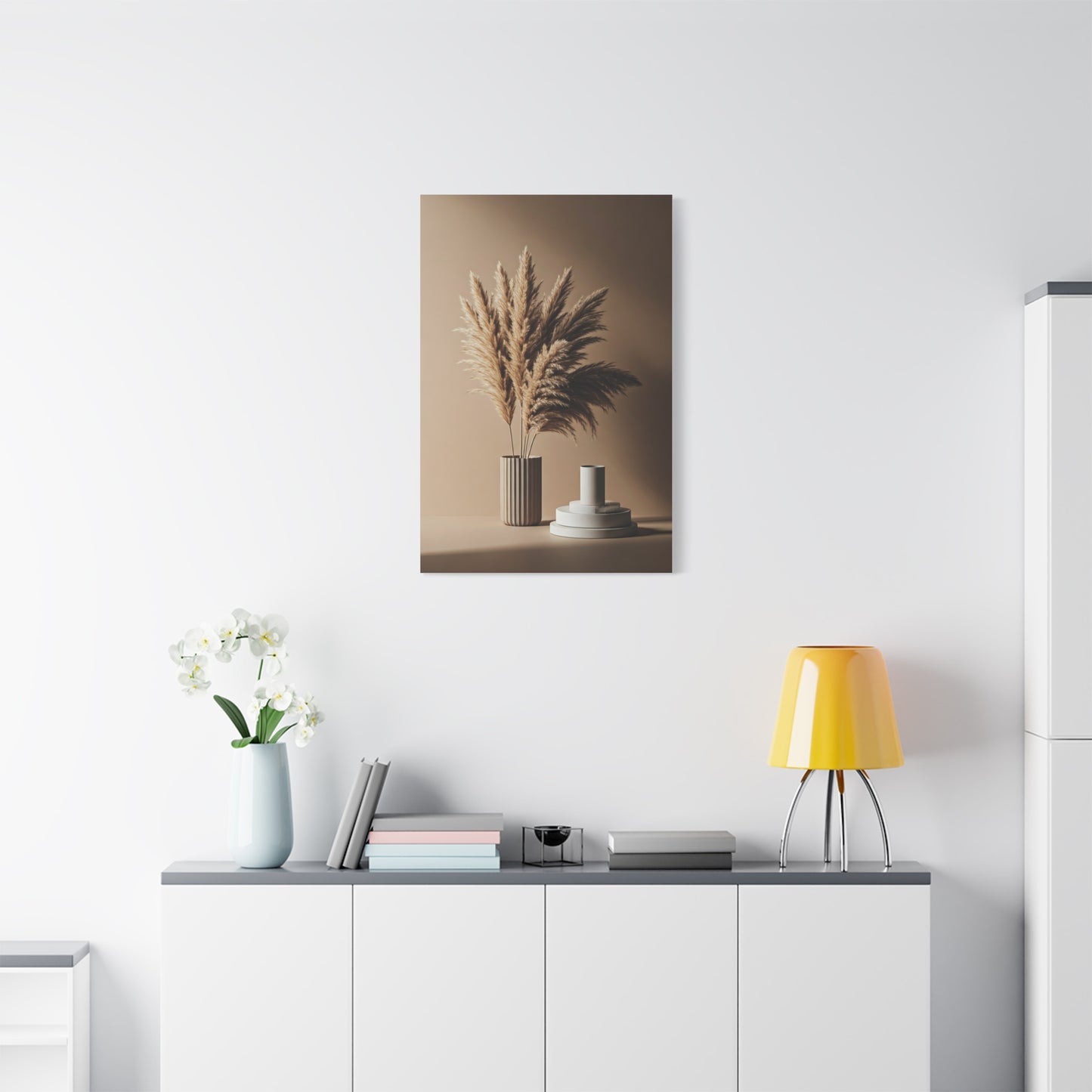 Pampas Grass Neutral Still Life Wall Art & Canvas Prints