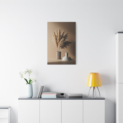 Pampas Grass Neutral Still Life Wall Art & Canvas Prints