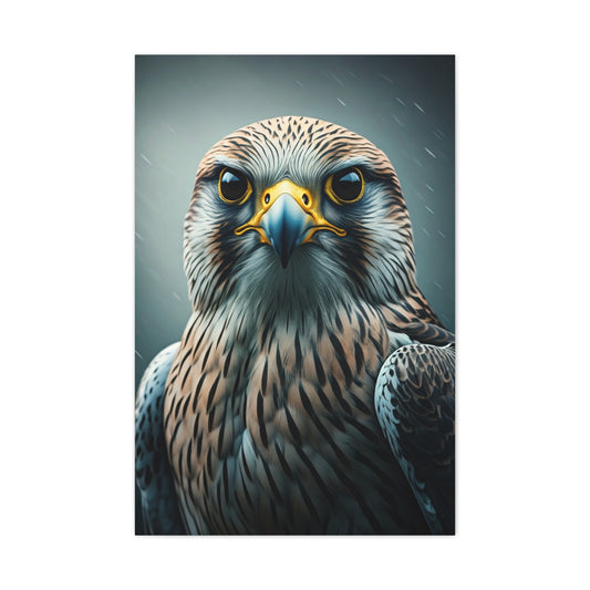 Intense Gaze Hawk Portrait Wall Art & Canvas Prints