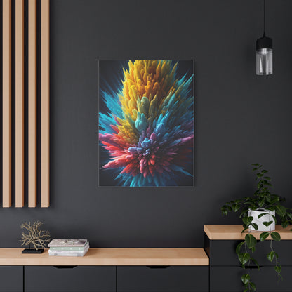 Vibrant Energy Bloom Abstract Wall Art & Canvas Prints