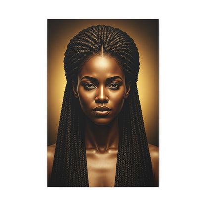 Radiant Braided Queen Portrait Wall Art & Canvas Prints