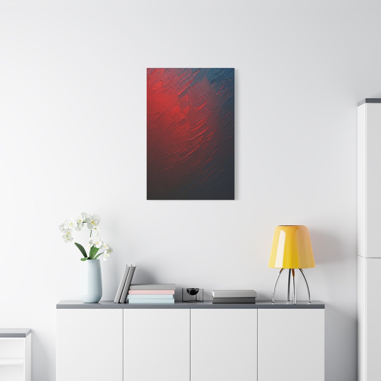 Crimson Depth Texture Wall Art & Canvas Prints