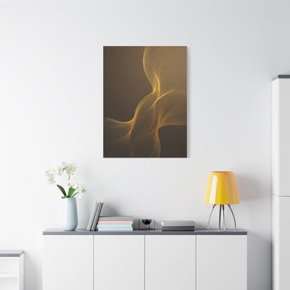 Golden Flow Light Abstract Wall Art & Canvas Prints