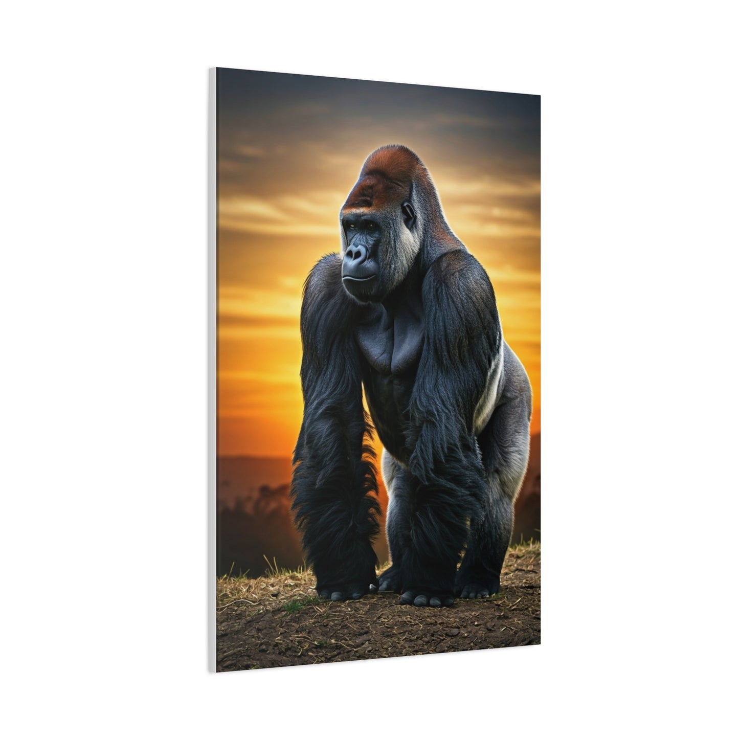 Majestic Gorilla Strength Portrait Wall Art & Canvas Prints