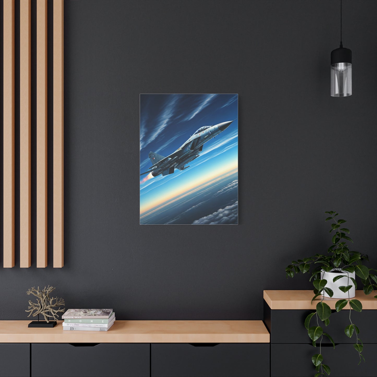 High-Speed Fighter Jet Sky Flight Wall Art & Canvas Prints