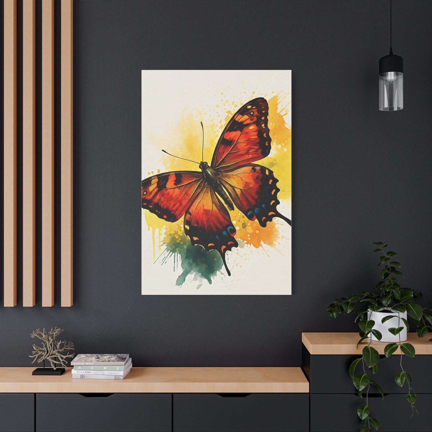 Abstract Flying Butterfly Art Wall Art & Canvas Prints