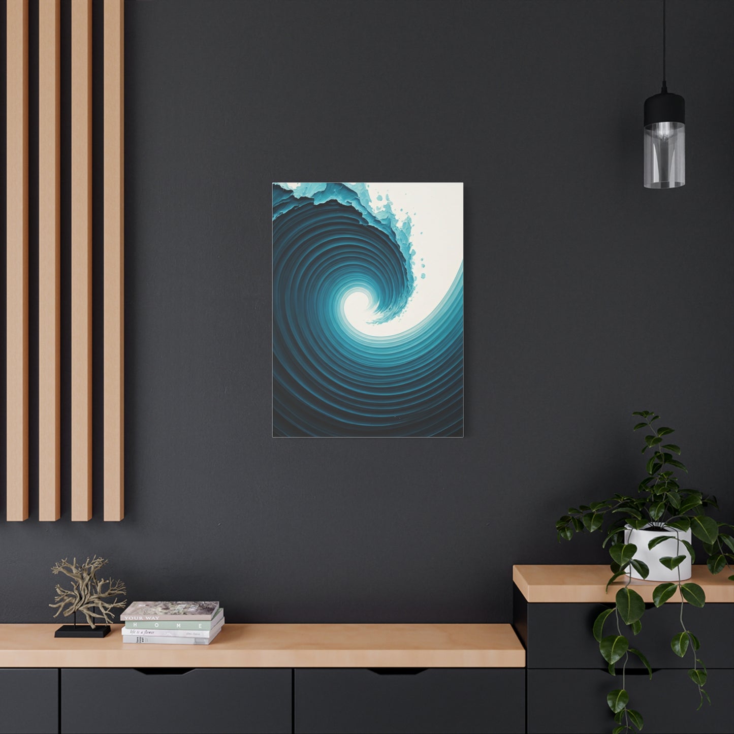 Abyssal Wave Vortex Abstract Wall Art & Canvas Prints