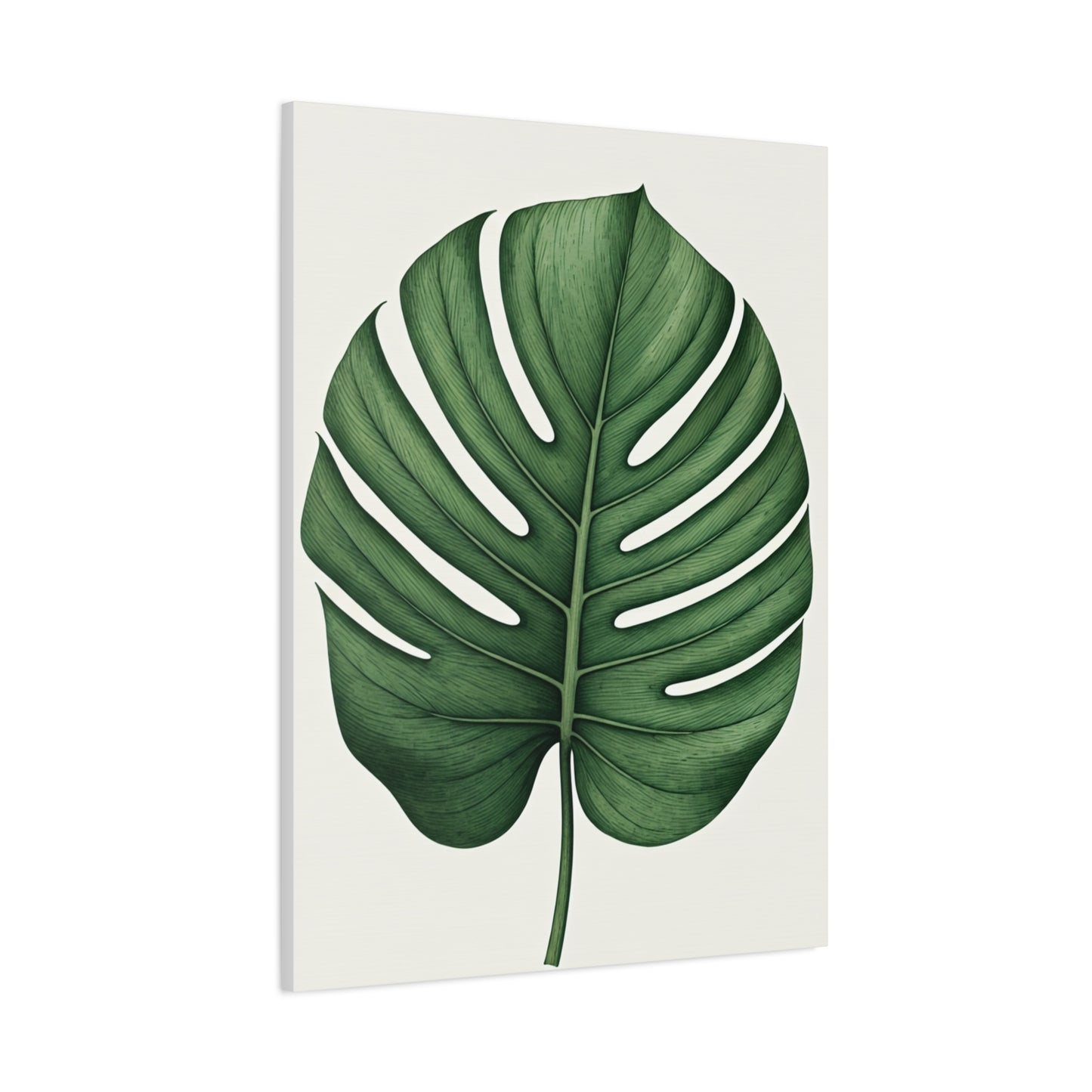 Monstera Leaf Illustration Wall Art & Canvas Prints