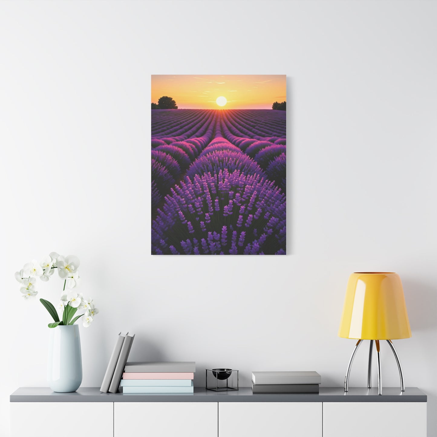 Lavender Fields at Sunset Wall Art & Canvas Prints