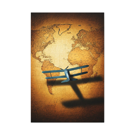 Antique Twin Hemisphere Map Wall Art & Canvas Prints