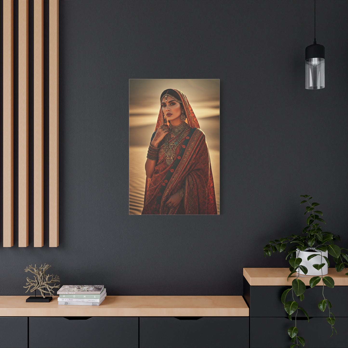 Ornate Desert Bride Bohemian Portrait Wall Art & Canvas Prints