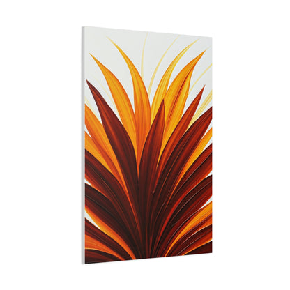 Radiant Flame Petals Abstract Wall Art & Canvas Prints