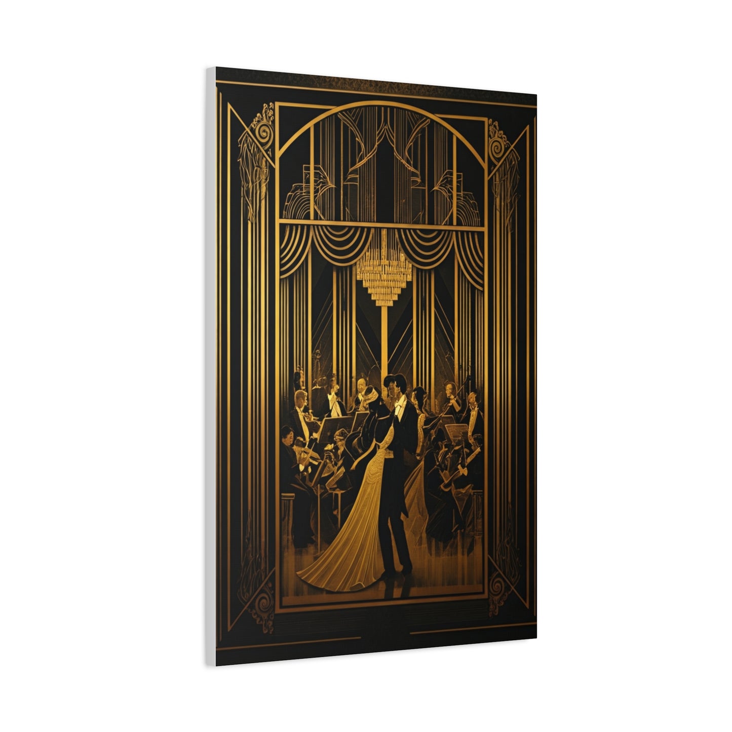 Midnight Ballroom Elegance Art Deco Wall Art & Canvas Prints
