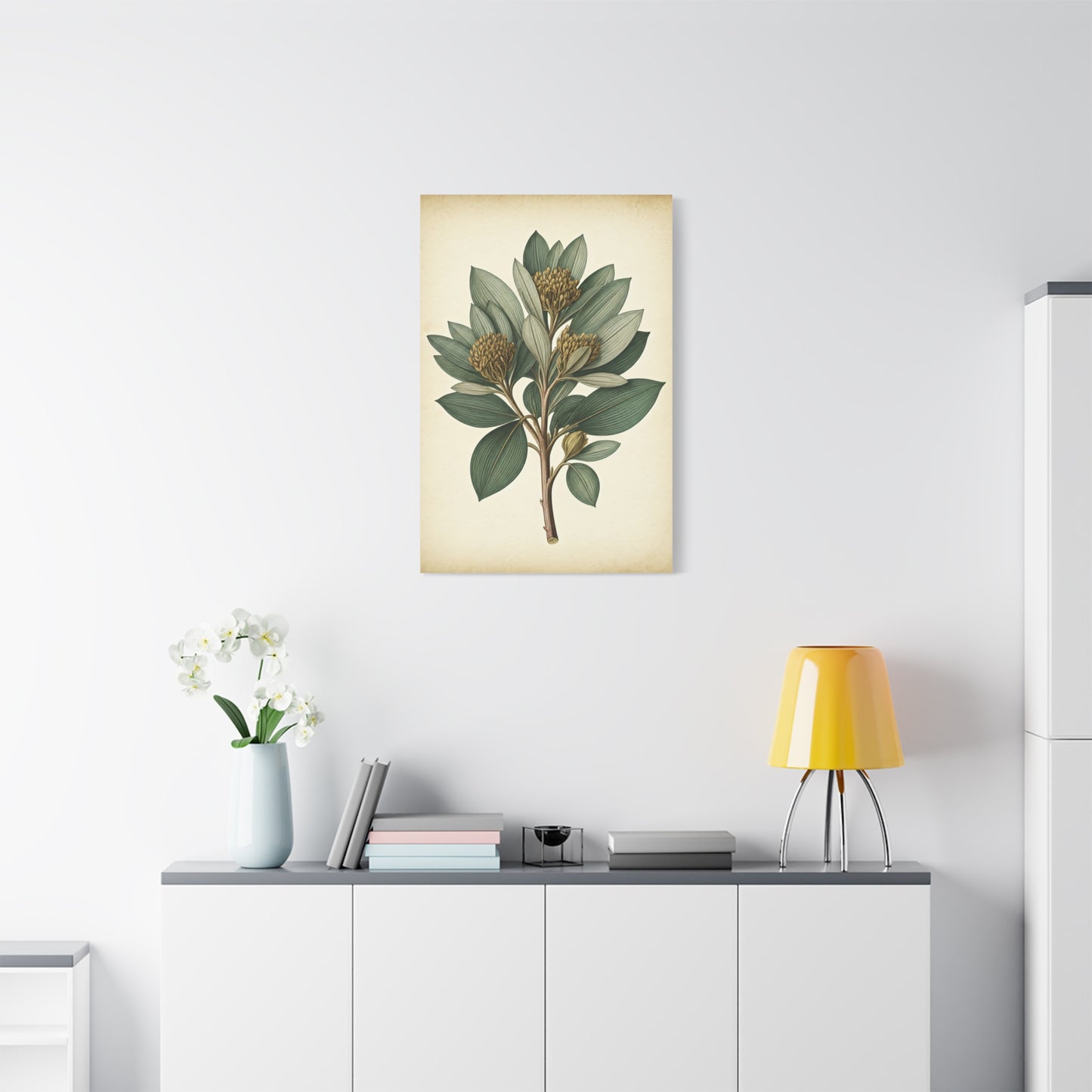 Floral Branch Illustration Wall Art & Canvas Prints
