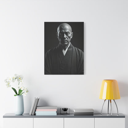 Stoic Figure in Minimalist Portrait Wall Art & Canvas Prints