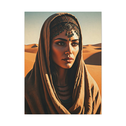 Desert Veil Bohemian Woman Wall Art & Canvas Prints