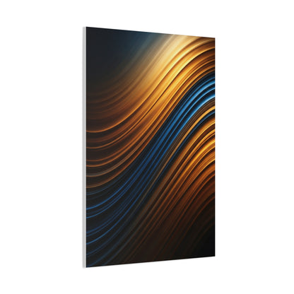 Luminous Wave Fusion Abstract Wall Art & Canvas Prints