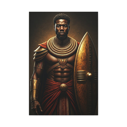 African Warrior Shield Legend Wall Art & Canvas Prints