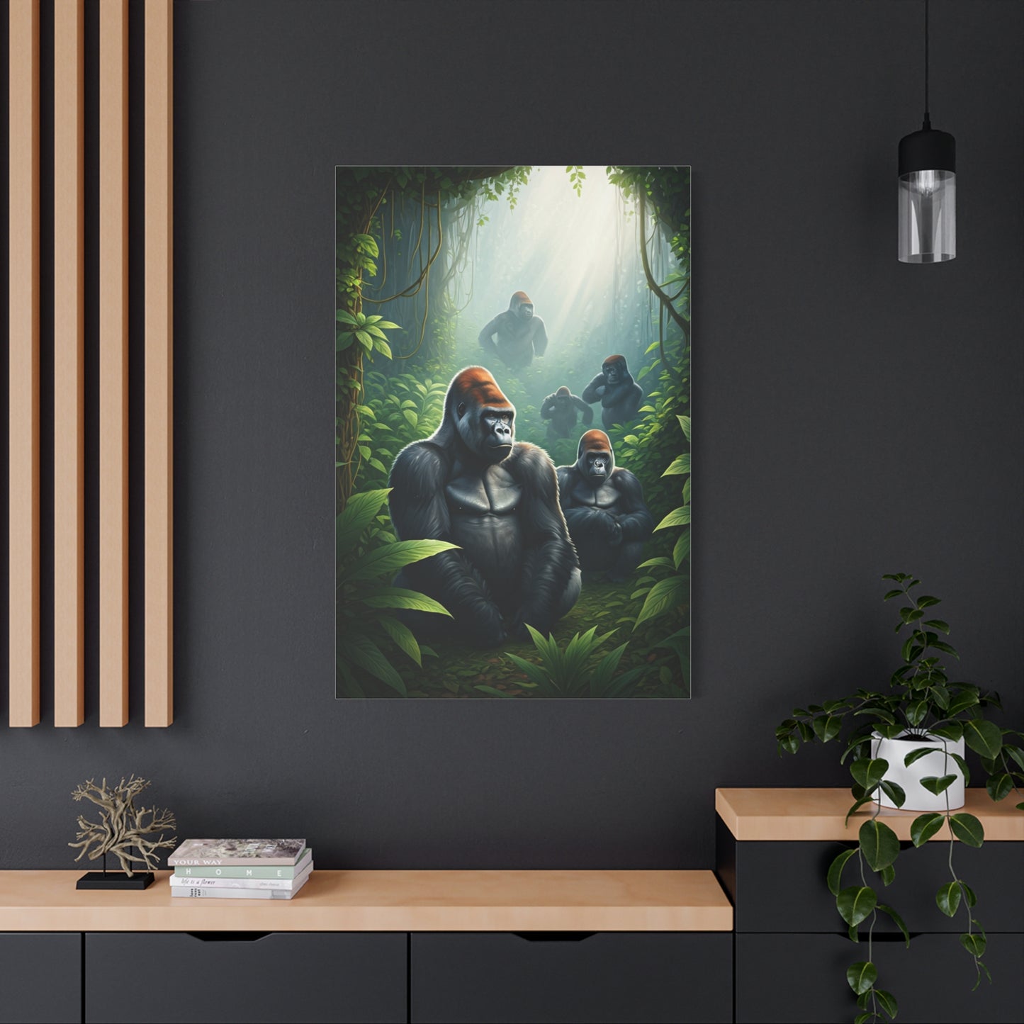 Jungle Guardians Gorilla Family Wall Art & Canvas Prints