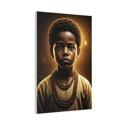 Golden Innocence Portrait Wall Art & Canvas Prints