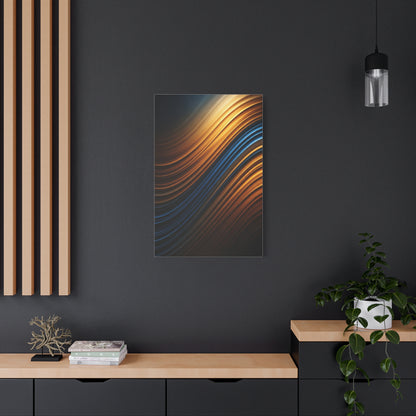 Luminous Wave Fusion Abstract Wall Art & Canvas Prints