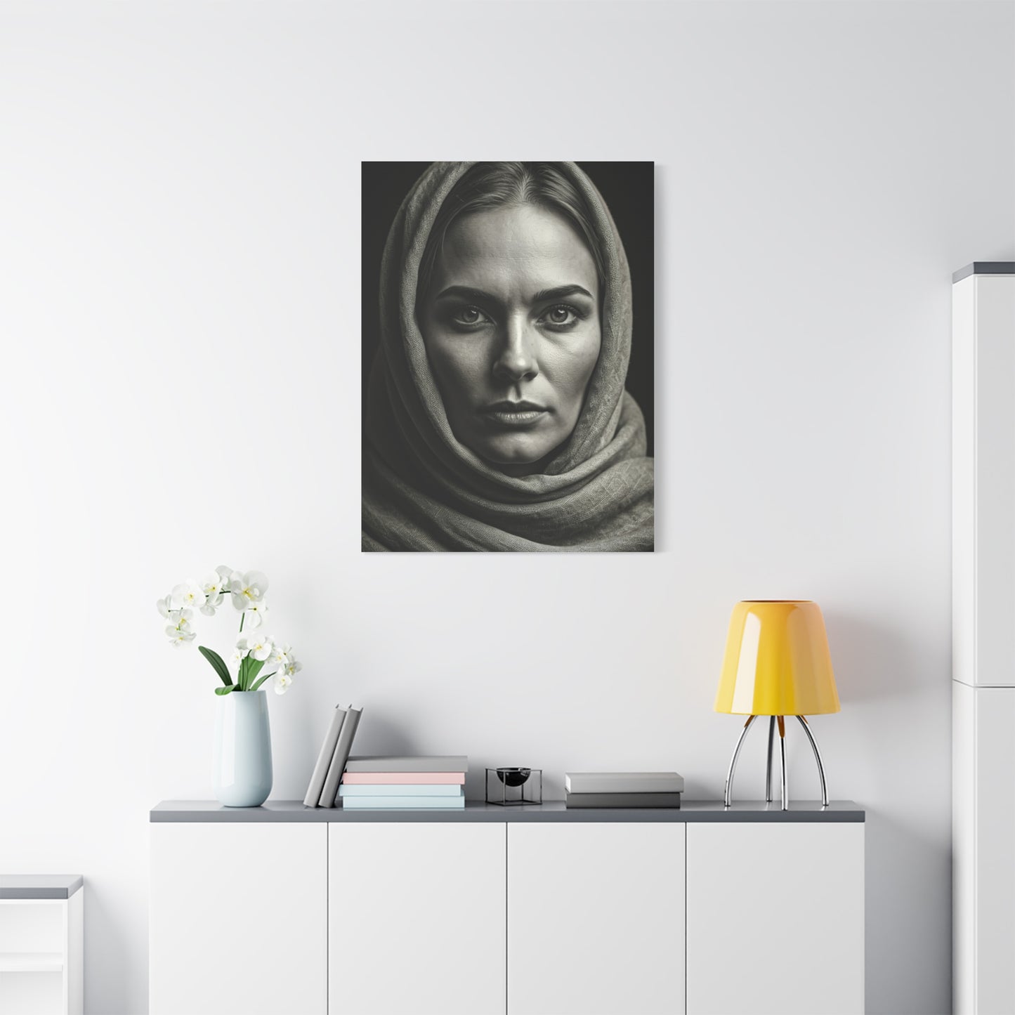 Veiled Woman with Calm Gaze Wall Art & Canvas Prints