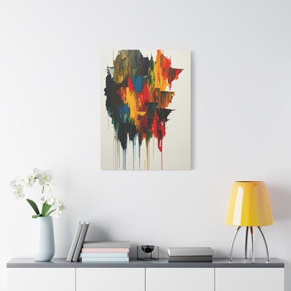 Multicolor Drip Abstract Wall Art & Canvas Prints