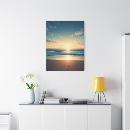 Endless Coastal Dawn Reflection Wall Art & Canvas Prints