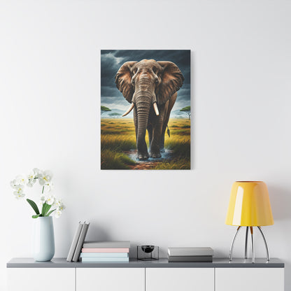 Elephant in the Storm Wall Art & Canvas Prints