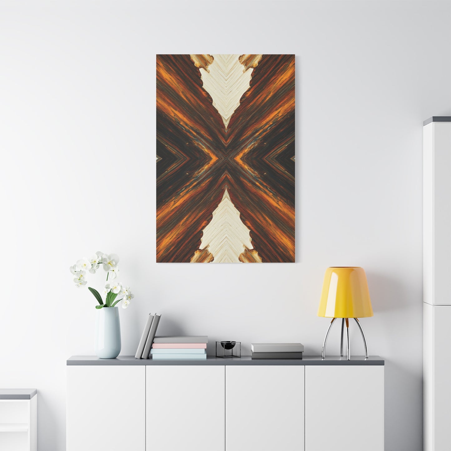 Symmetrical Earth Cross Abstract Wall Art & Canvas Prints
