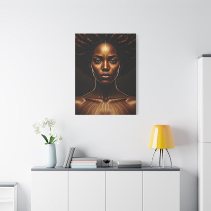 Radiant Tribal Goddess Portrait Wall Art & Canvas Prints