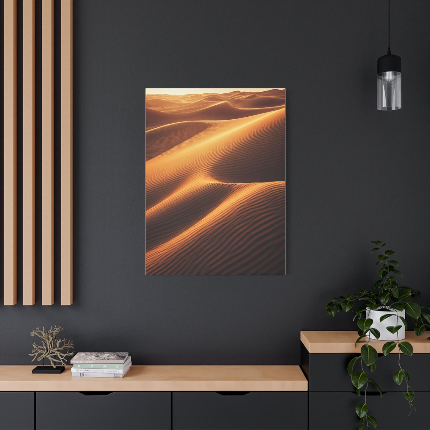 Golden Desert Waves Wall Art & Canvas Prints