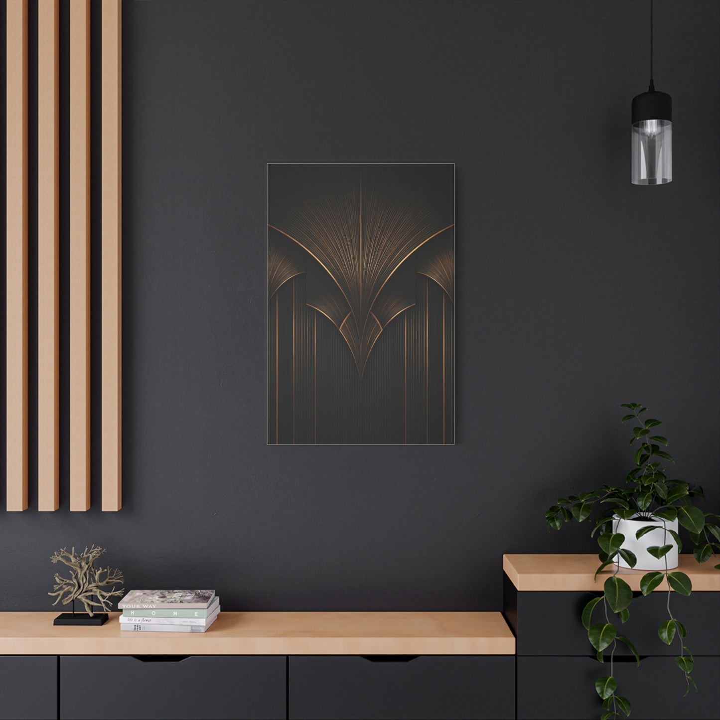 Golden Fan Vault Deco Wall Art & Canvas Prints