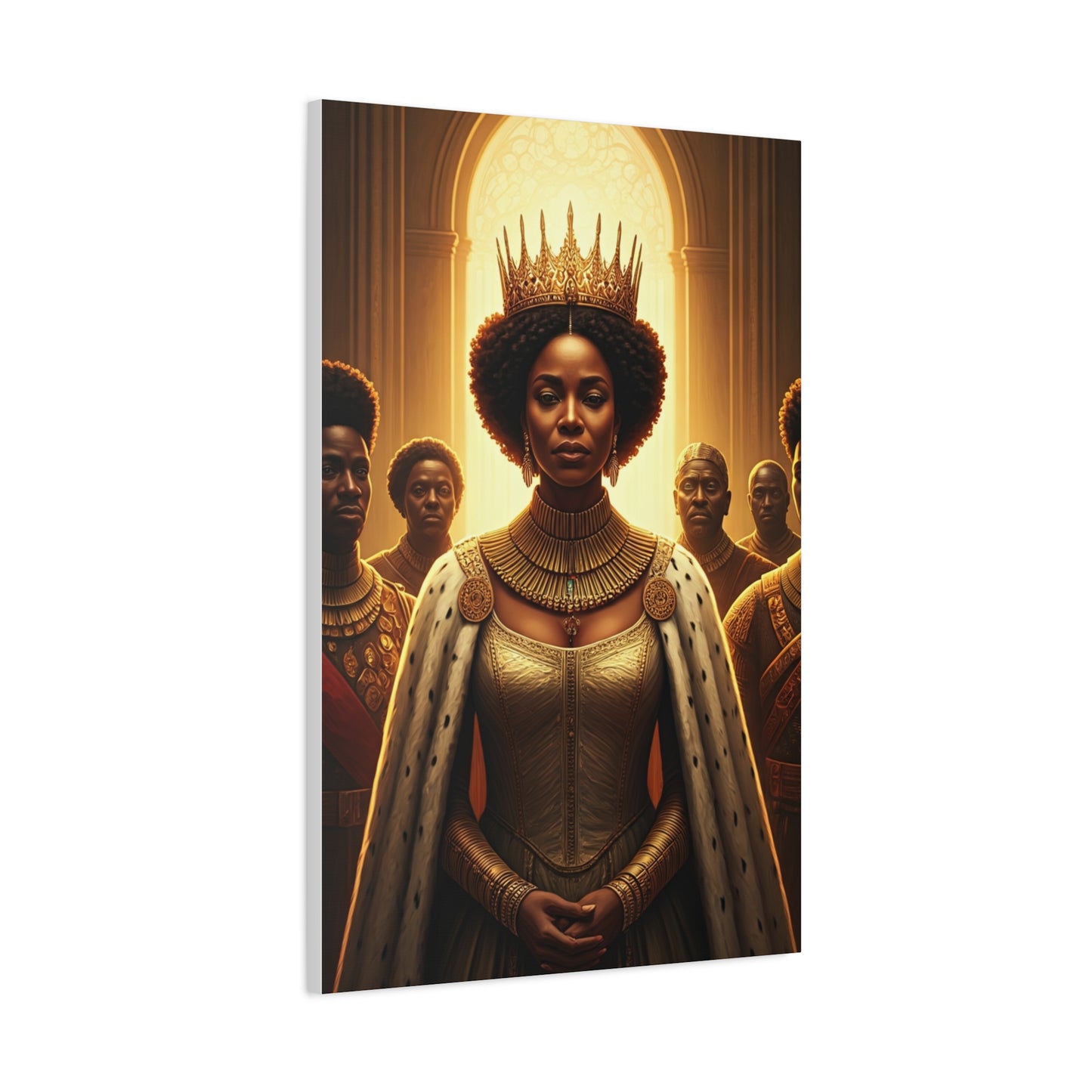 Golden Rain Regal Woman Wall Art & Canvas Prints