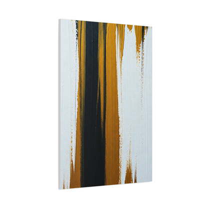 Vertical Gold and Black Abstract Wall Art & Canvas Prints