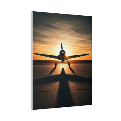 Golden Horizon Propeller Flight Wall Art & Canvas Prints