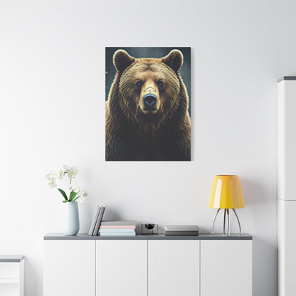 Geometric Style Brown Bear Wall Art & Canvas Prints