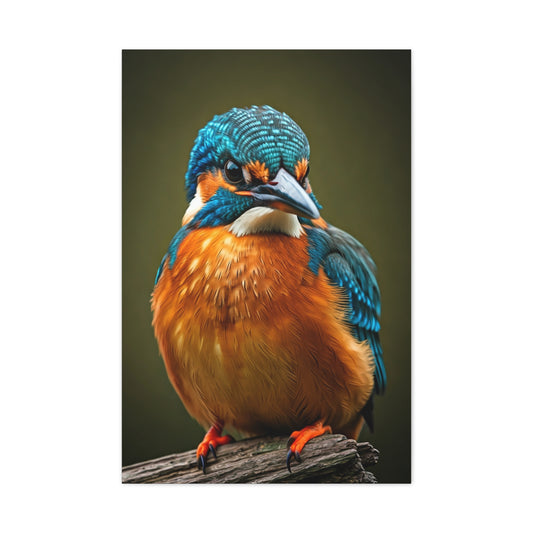 Tender Kingfisher Moment Wall Art & Canvas Prints