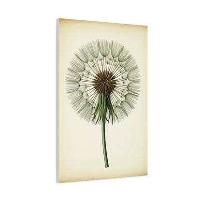 Dandelion Seed Head Illustration Wall Art & Canvas Prints