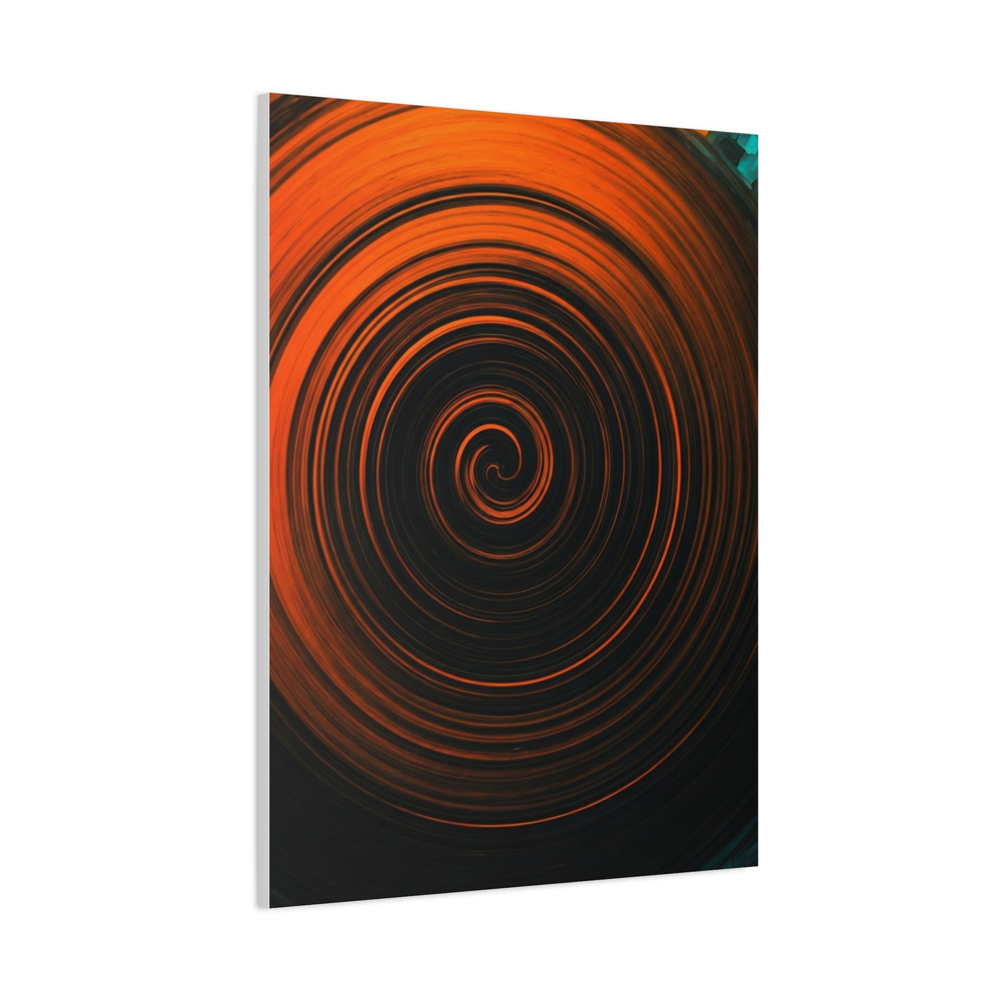 Amber Vortex Spiral Abstract Wall Art & Canvas Prints