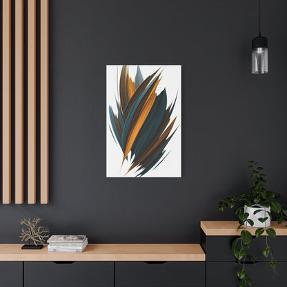 Teal Ember Surge Abstract Wall Art & Canvas Prints