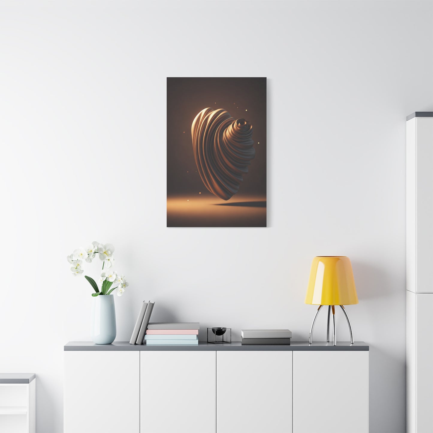 Sculpted Spiral Form Wall Art & Canvas Prints