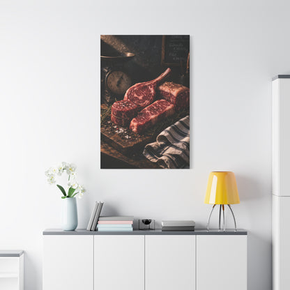 Premium Butcher Counter Steak Still Life Wall Art & Canvas Print