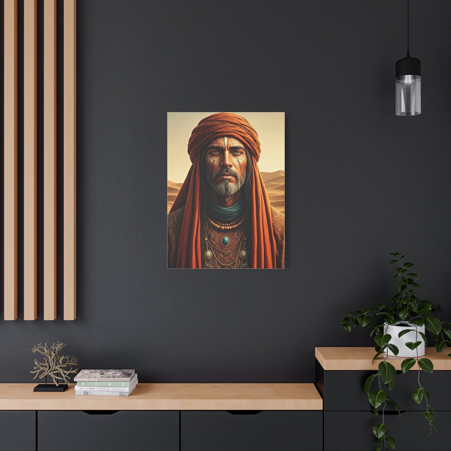 Desert Elder with Tribal Markings Wall Art & Canvas Prints