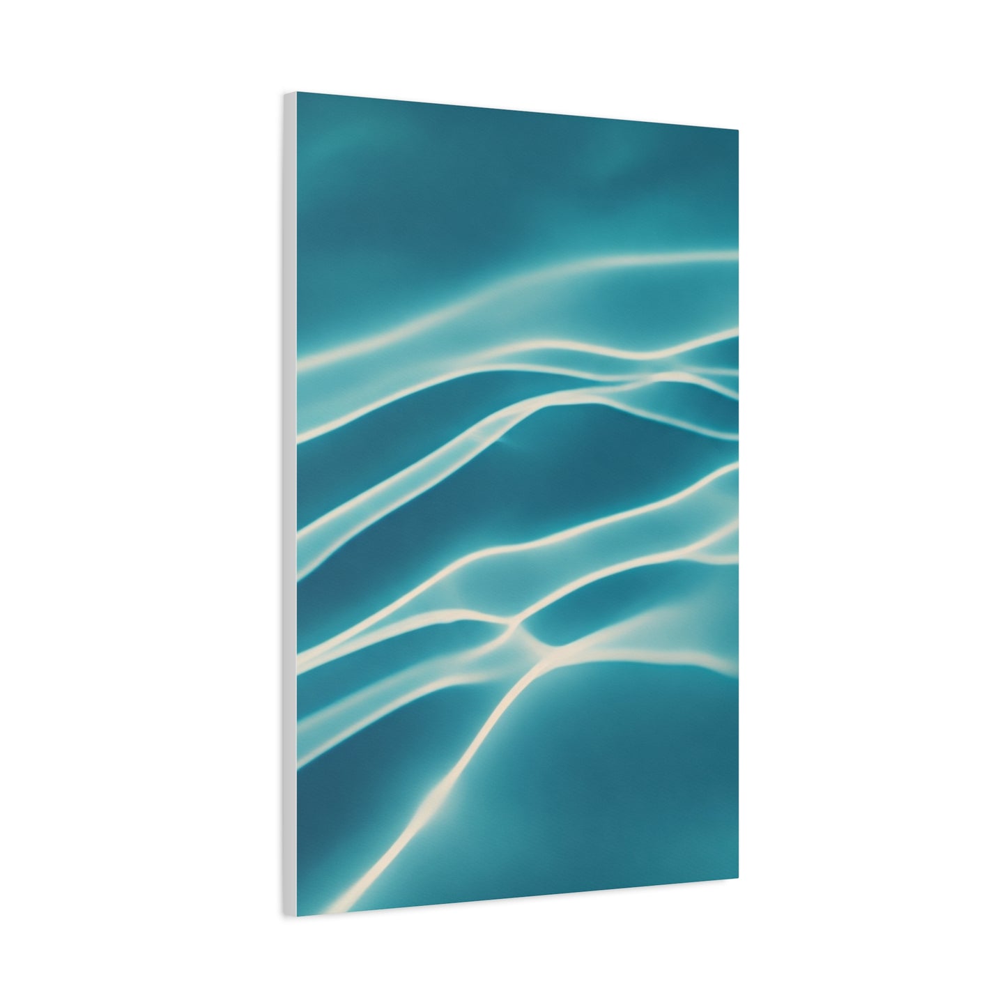 Aqua Light Ripple Wall Art & Canvas Prints  Product Description