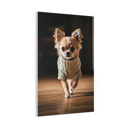 Tiny Stride Chihuahua Wall Art & Canvas Print